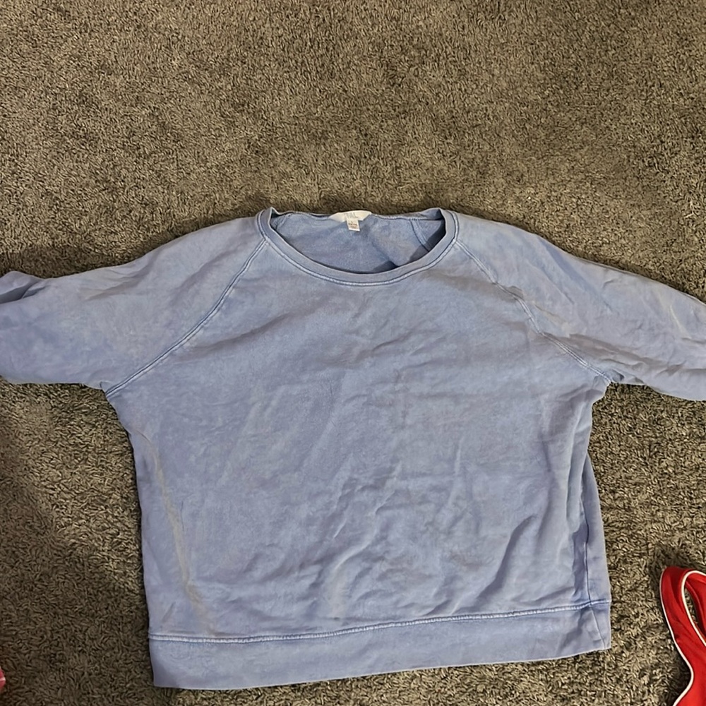Large blue cotton shirt